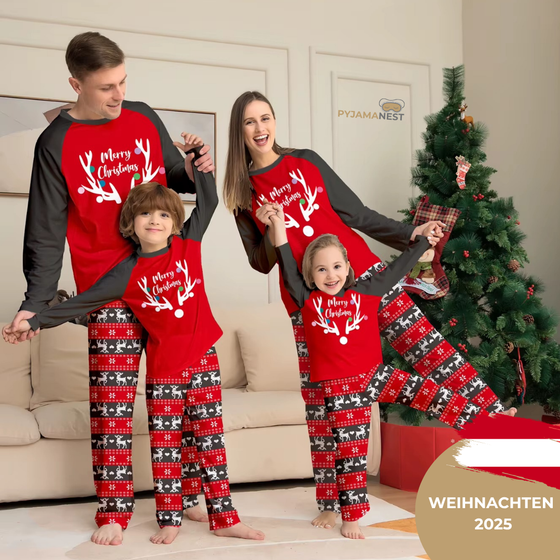 Renntier Merry Christmas Pyjamas Set
