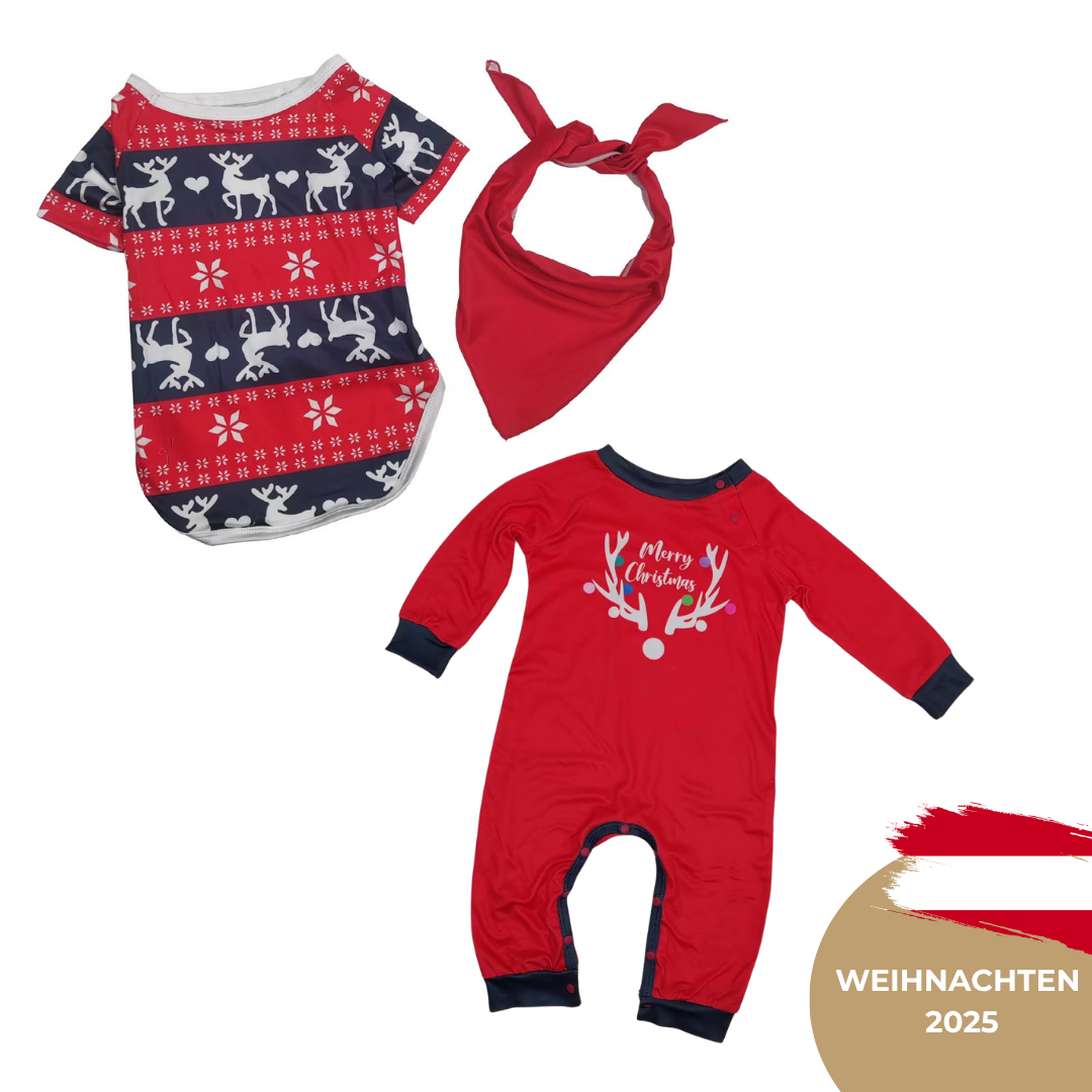 Renntier Merry Christmas Pyjamas Set